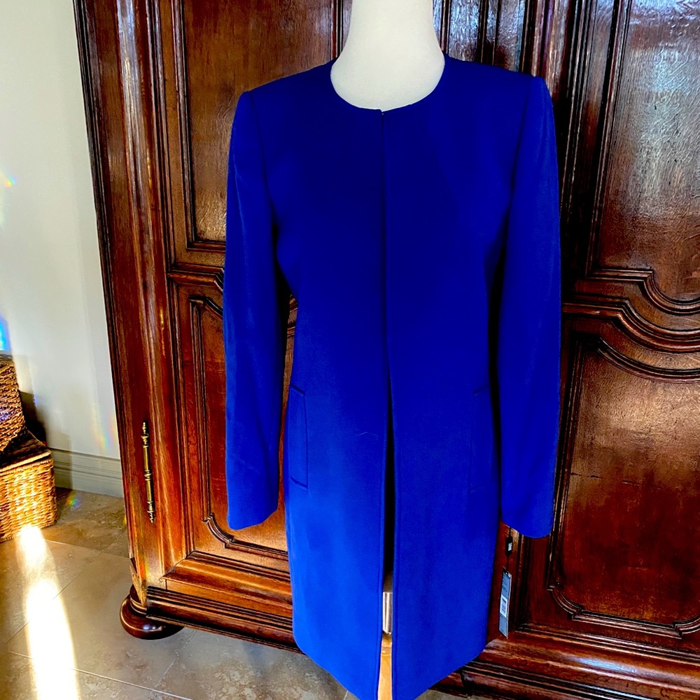 Tahari royal blue coat